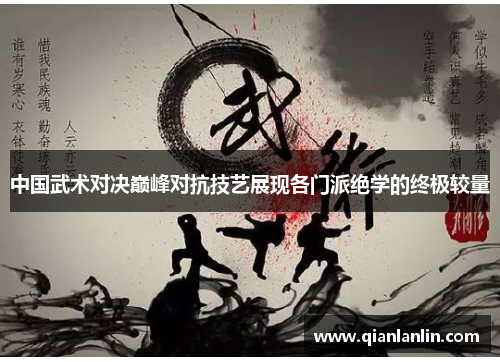中国武术对决巅峰对抗技艺展现各门派绝学的终极较量